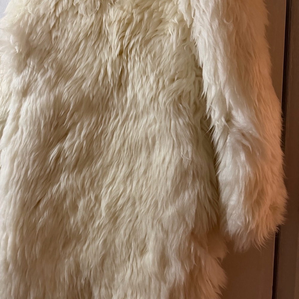 Authentic Louis Vuitton Runway Genuine Shearling Cream Coat size 36 - Picture 6 of 8